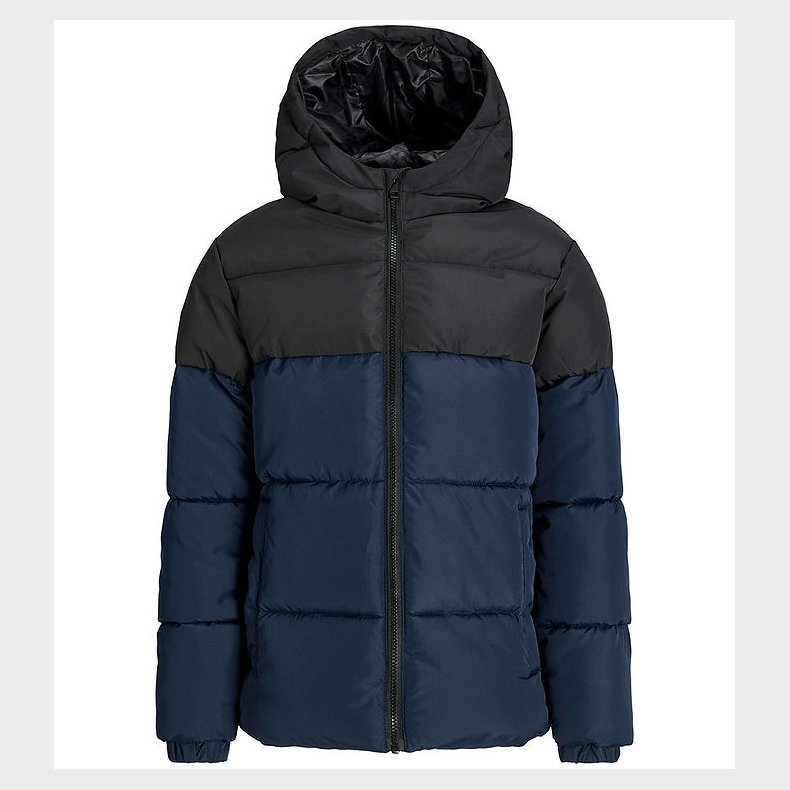 Jack & Jones Dynejakke - JjmAze - Sky Captain/BLACK BLOCKING
