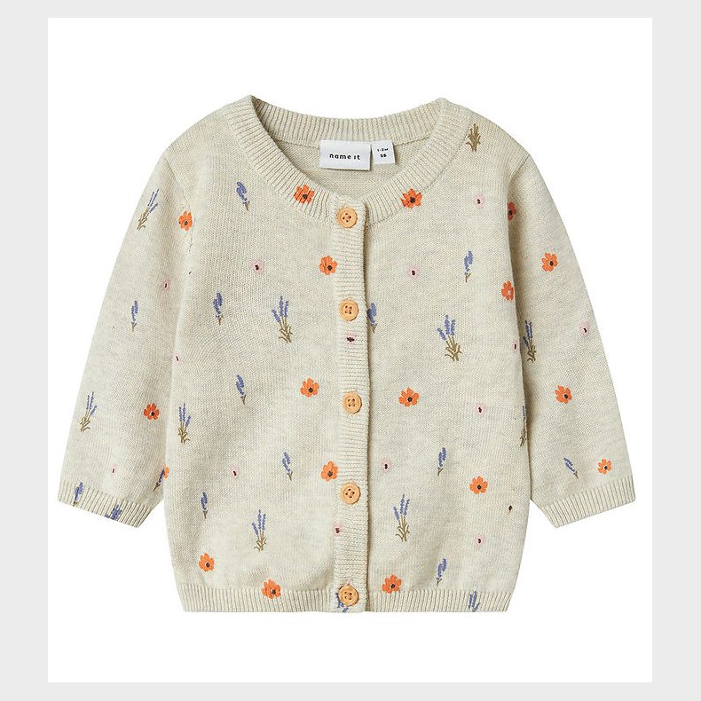 Name It Cardigan - Strik - NbfOhio - Peyote Melange