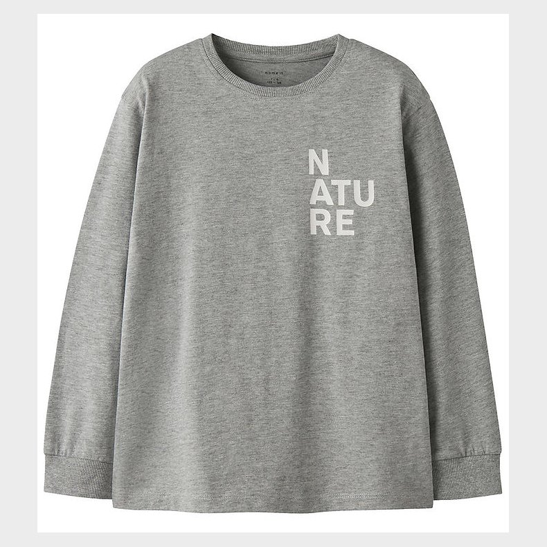 Name It Bluse - NkmOrson - Grey Melange