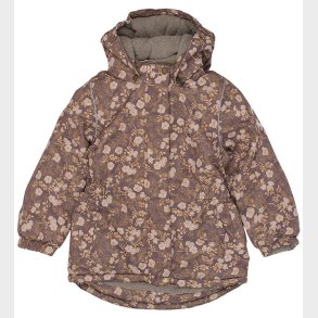Mikk-Line Vinterjakke - Recycled - Sparrow m. Blomster