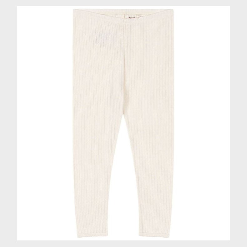 Konges Sljd Leggings - Rib - Minnie - Antique White