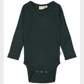Petit Piao Body l/ - Rib - Modal - Dark Sea/Coffe Bean