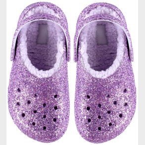 Crocs Sandaler - Clsc Lined Chunky Glitter - Purple Moon