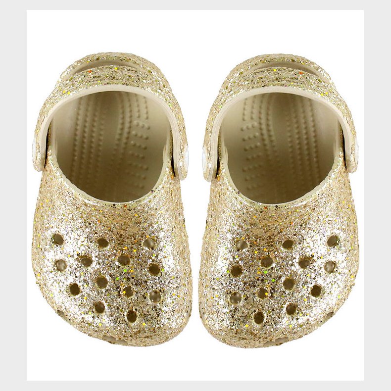 Crocs Sandaler - Littles Chunky Glitter - Sandstone
