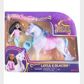 Unicorn Academy Legetjsfigurer - 13,5 cm - Layla & Glacier