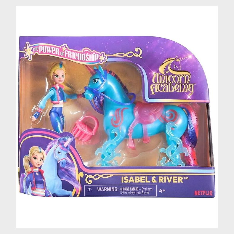 Unicorn Academy Legetjsfigurer - 13,5 cm - Isabel & River