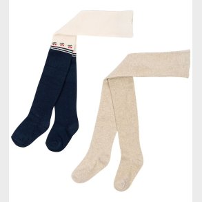 Konges Sljd Strmpebukser - 2-pak - Lurex - Cherry Mix