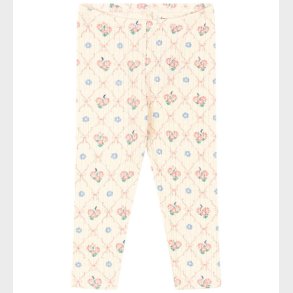 Konges Sljd Leggings - Rib - Minnie - Fleur Decor m. Hulmnster