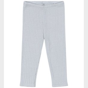 Konges Sljd Leggings - Rib - Minnie - Gray Dawn m. Hulmnster