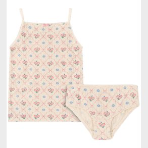 Konges Sljd Undertj - Rib - Minnie - Fleur Decor m. Hulmnster