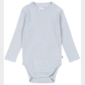 Konges Sljd Body l/ - Rib - Minnie - Gray Dawn m. Hulmnster