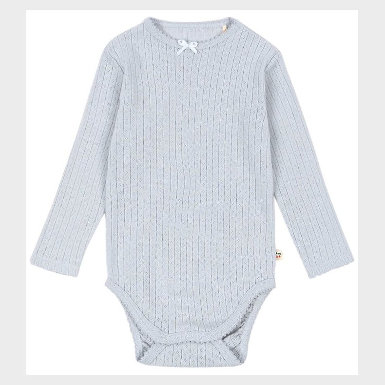 Konges Sljd Body l/ - Rib - Minnie - Gray Dawn m. Hulmnster