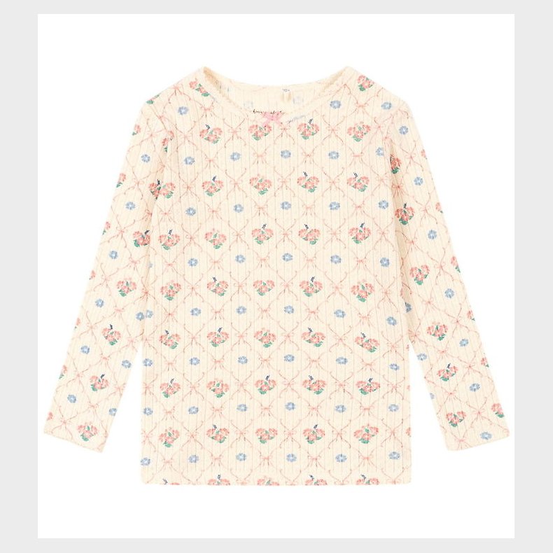 Konges Sljd Bluse - Rib - Minnie - Fleur Decor m. Hulmnster