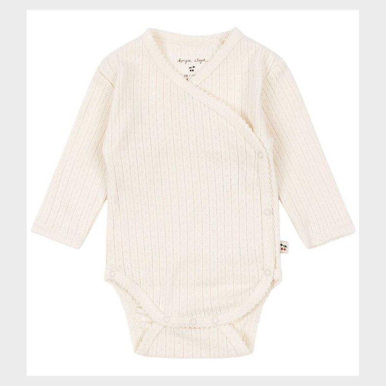 Konges Sljd Body l/ - Rib - Minnie - Antique White