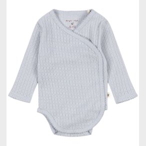 Konges Sljd Body l/ - Rib - Minnie - Gray Dawn m. Hulmnster