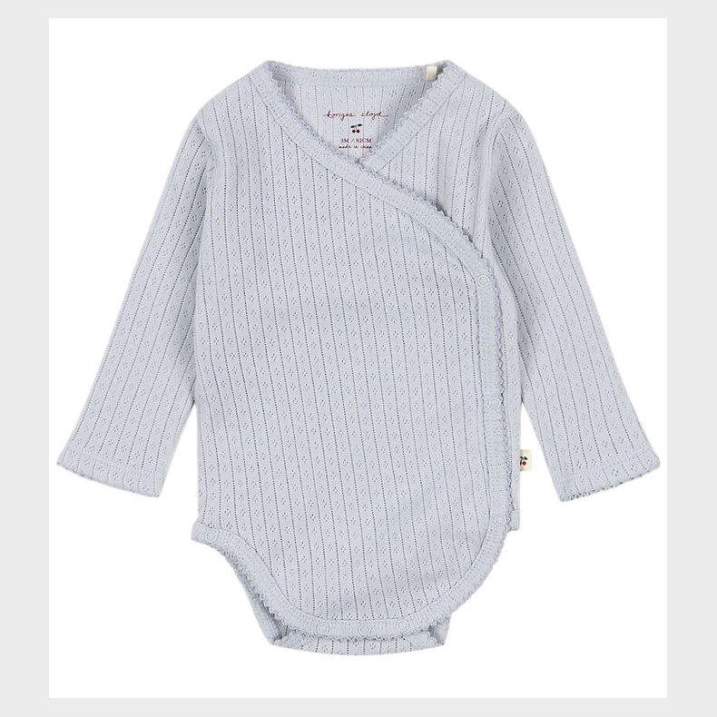 Konges Sljd Body l/ - Rib - Minnie - Gray Dawn m. Hulmnster