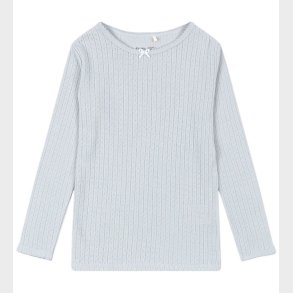 Konges Sljd Bluse - Rib - Minnie - Gray Dawn m. Hulmnster