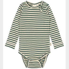 Petit Piao Body l/ - Rib - Modal - Dark Sea/Off White