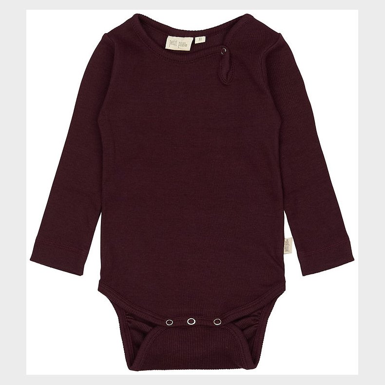 Petit Piao Body l/ - Rib - Modal - Dark Grape