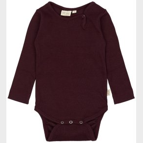 Petit Piao Body l/ - Rib - Modal - Dark Grape
