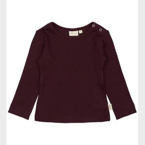 Petit Piao Bluse - Rib - Modal - Dark Grape