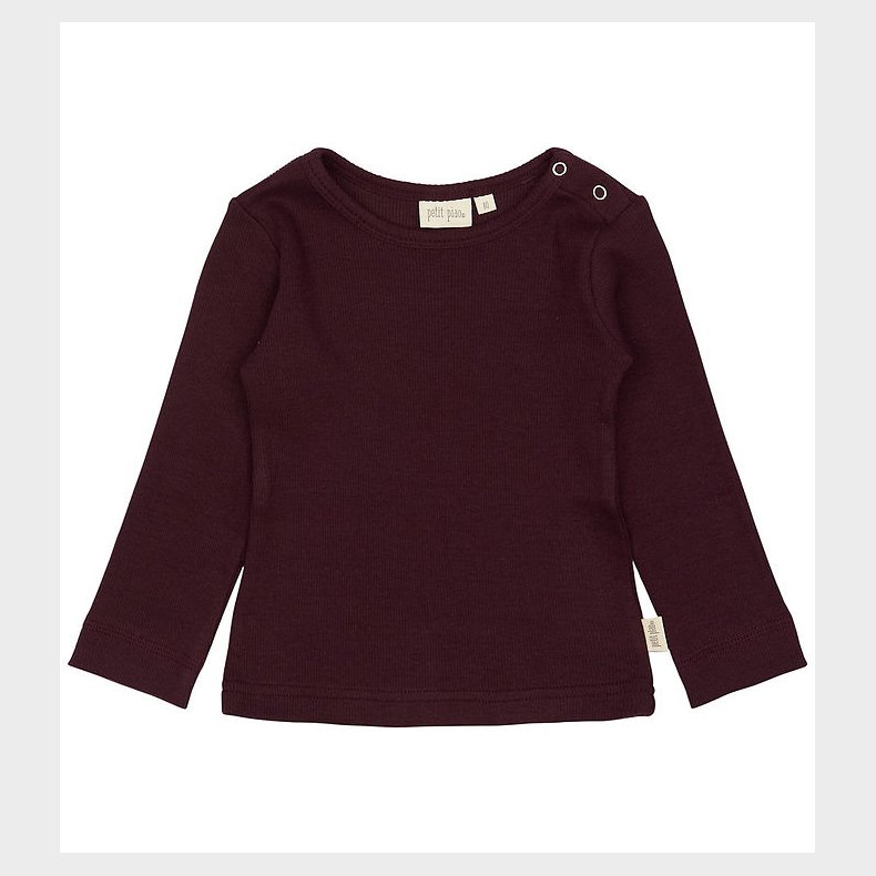 Petit Piao Bluse - Rib - Modal - Dark Grape