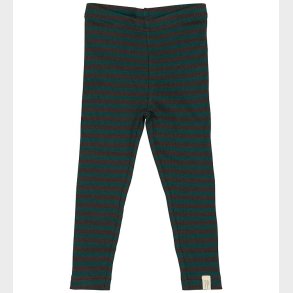 Petit Piao Leggings - Rib - Modal - Dark Sea/Coffe Bean