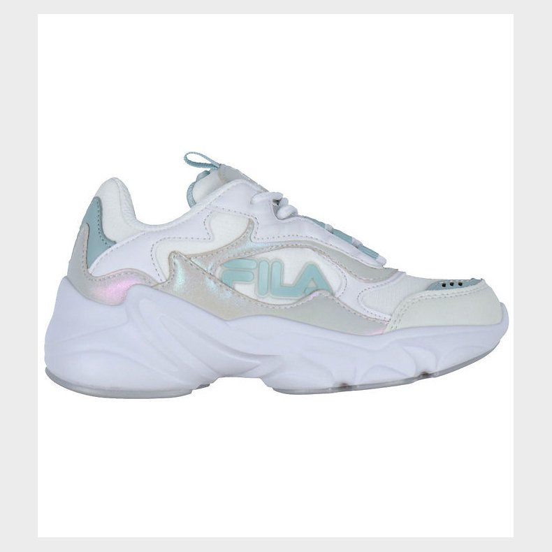 Fila Sko - Collene Logo - Hvid/Silver/Blue Haze