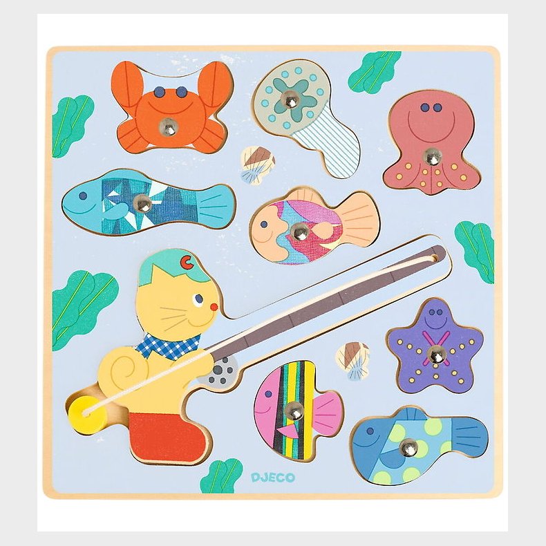 Djeco Puslespil - Puzz & Fish Bariolo - 9 Brikker