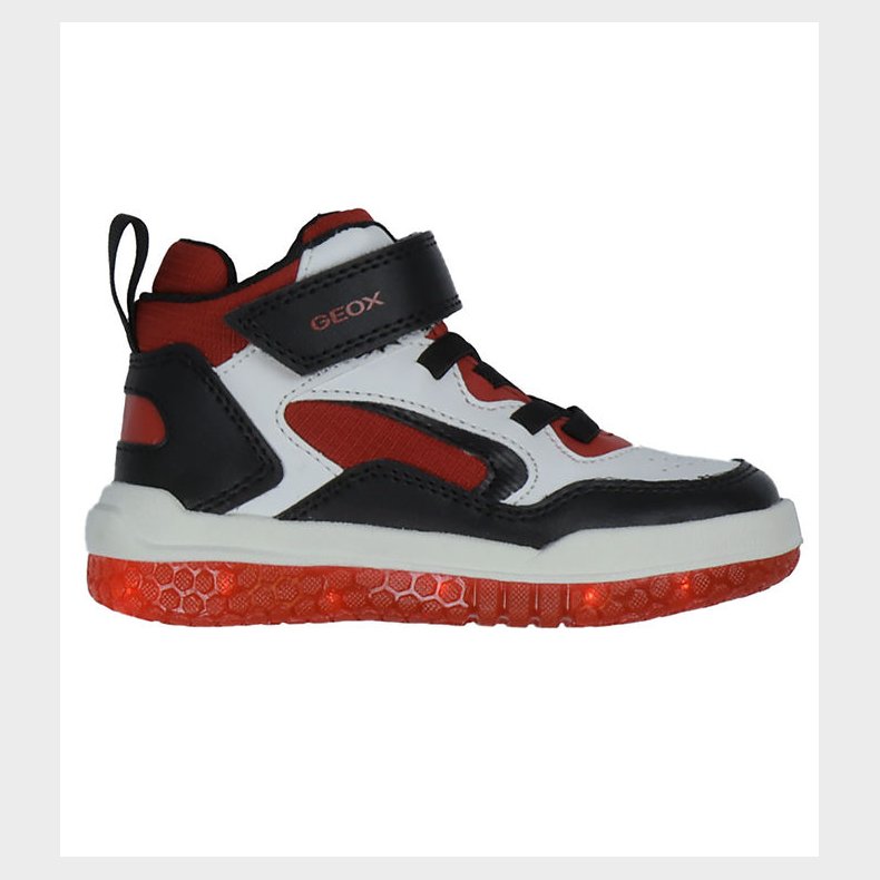 Geox Stvler m. Lys - Buzzerlight - White/Red