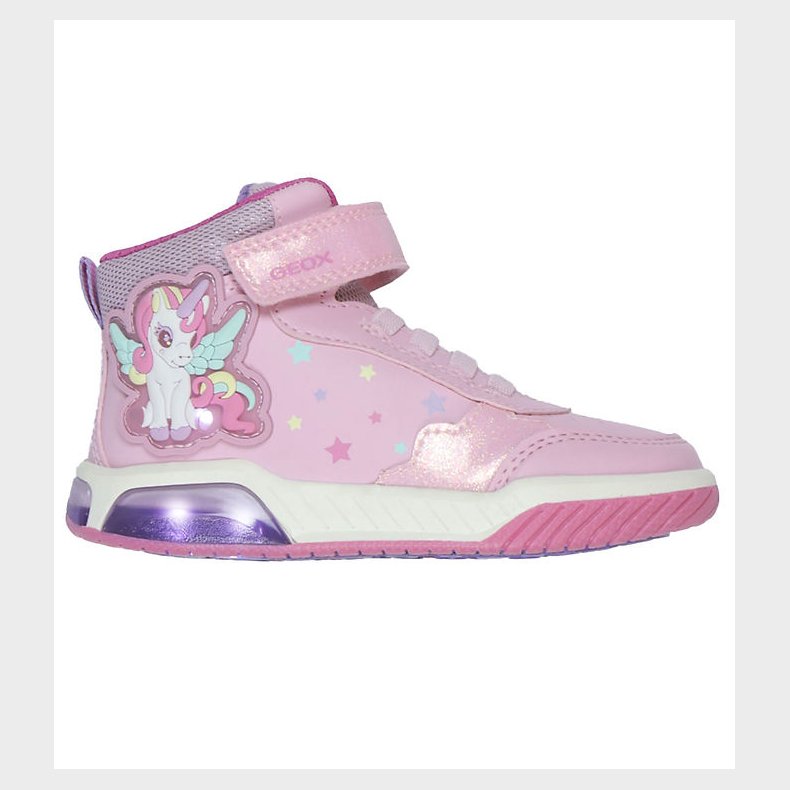 Geox Stvler m. Lys - J Inek G A - Pink/Multicolor