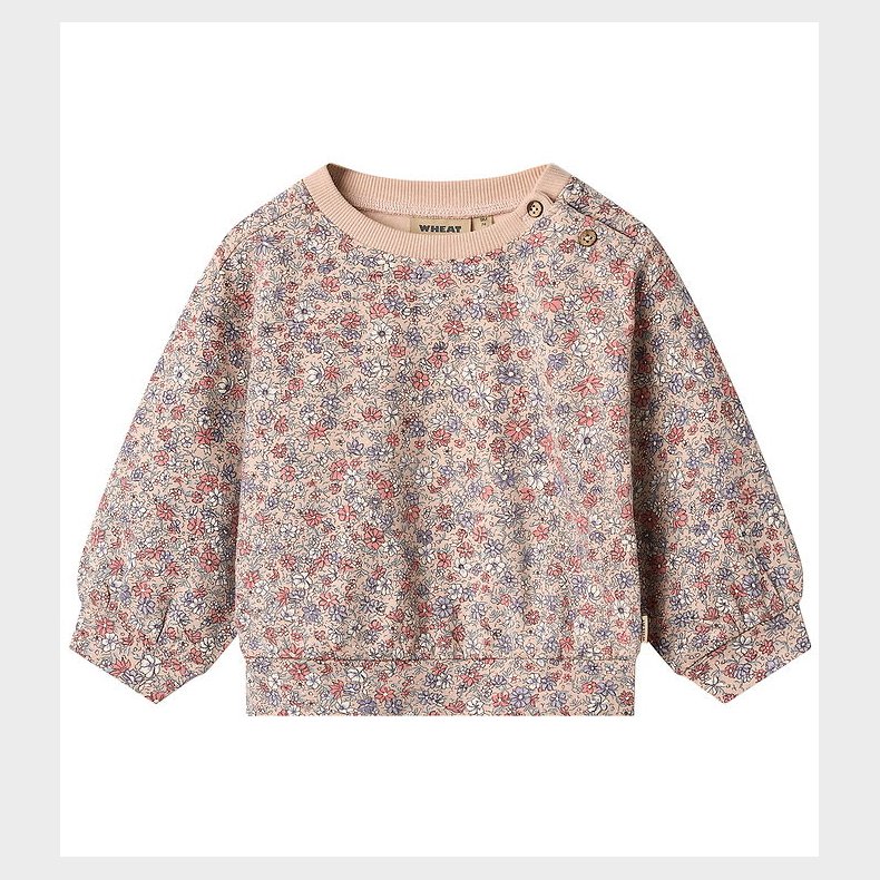 Wheat Sweatshirt - Lia - Rose Dust Flowers