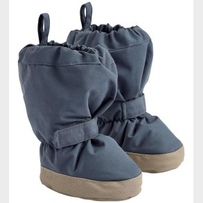 Wheat Overtrkssko m. Fleece - Grey Blue