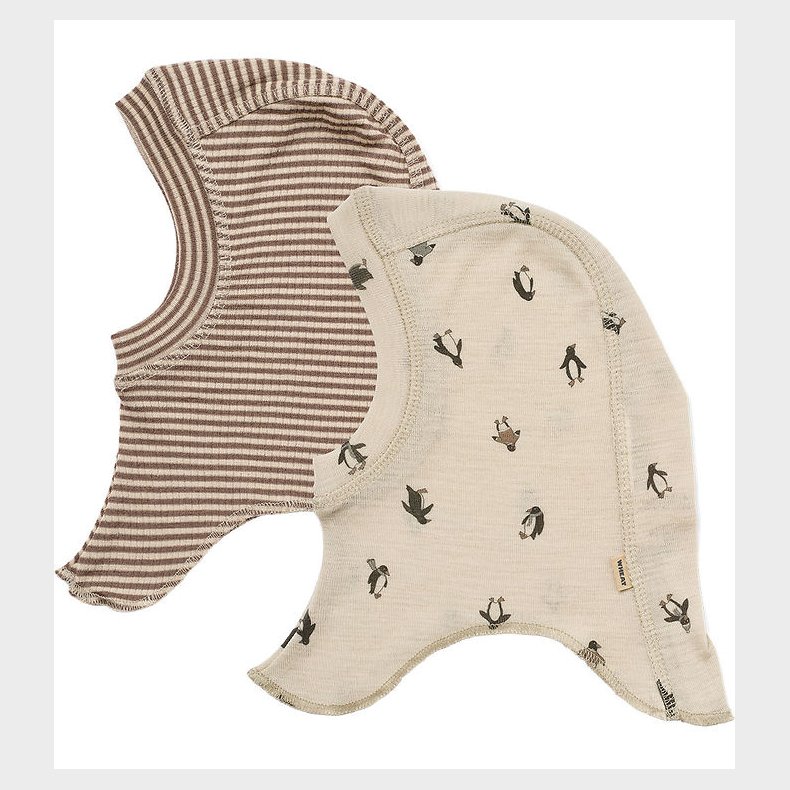 Wheat Elefanthue - Uld - 2-Pak - Felix - Penguins