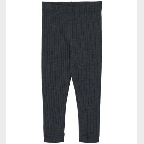 Wheat Leggings - Uld/Silke - Rib - Agi - Navy