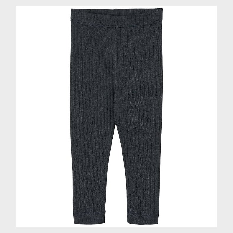 Wheat Leggings - Uld/Silke - Rib - Agi - Navy