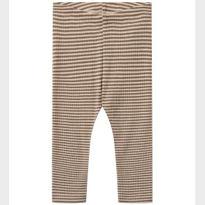 Wheat Leggings - Uld - Rib - Agi - Wood Stripe
