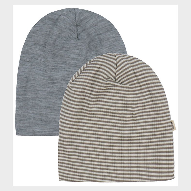 Wheat Huer - Uld - 2-Pak - Emo - Wood Stripe