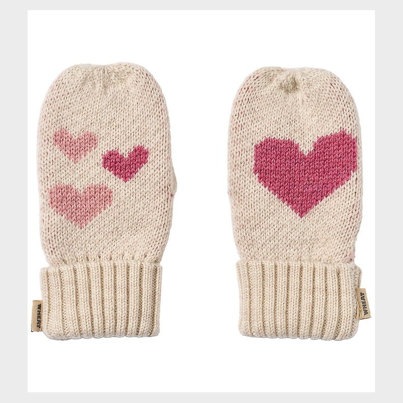 Wheat Luffer - Uld - Jacquard - Towsi - Offwhite Melange m. Hjer