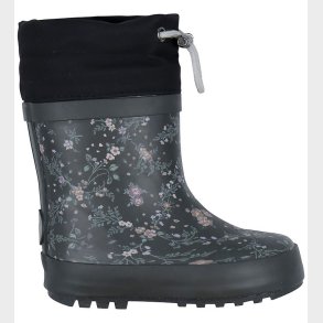 Wheat Gummistvle - Termo - Rubber - Forest Lake Checked Flowers