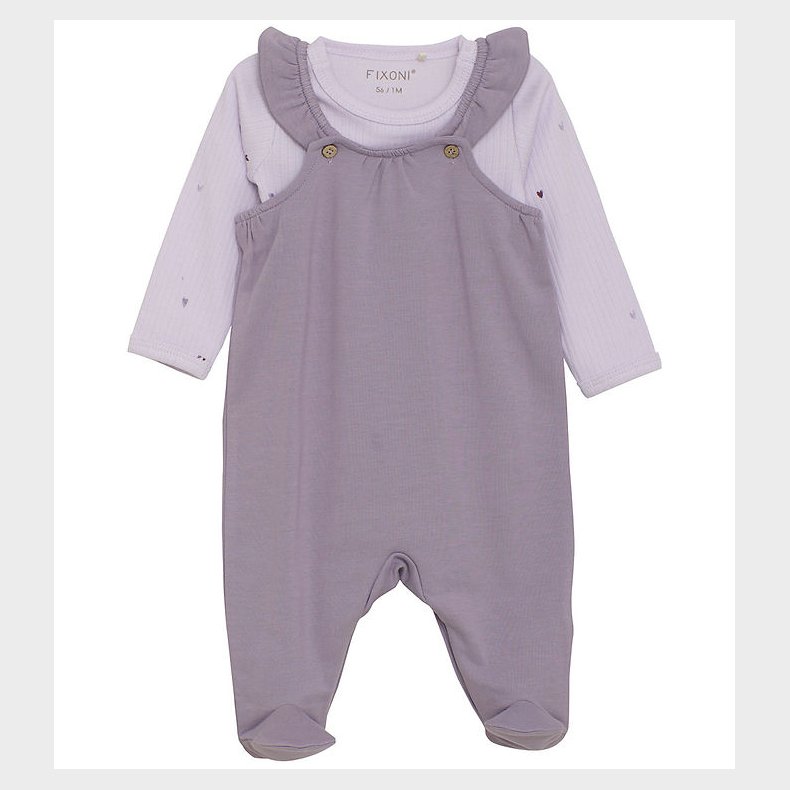 Fixoni Body l/ m. Smkbukser - Purple Ash