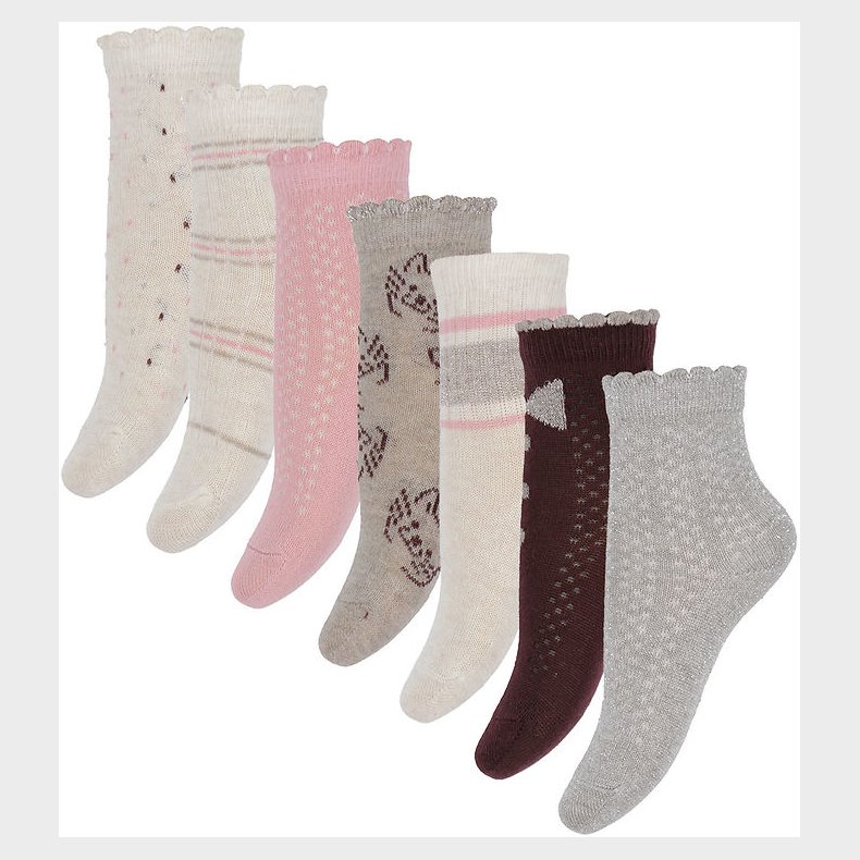 Minymo Str�mper - 7-pak - Wild Rose m. M�nster