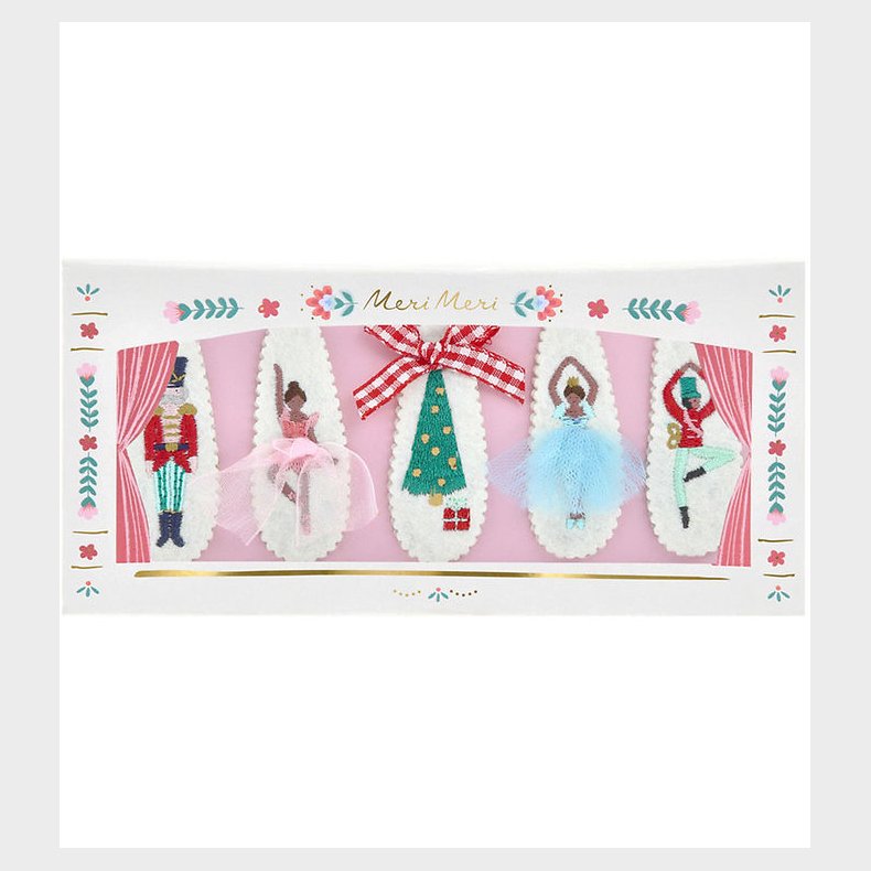 Meri Meri Hrspnder - 5-pak - Nutcracker