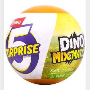 5 Surprise Kugle m. Overraskelse - Dino Mix & Match