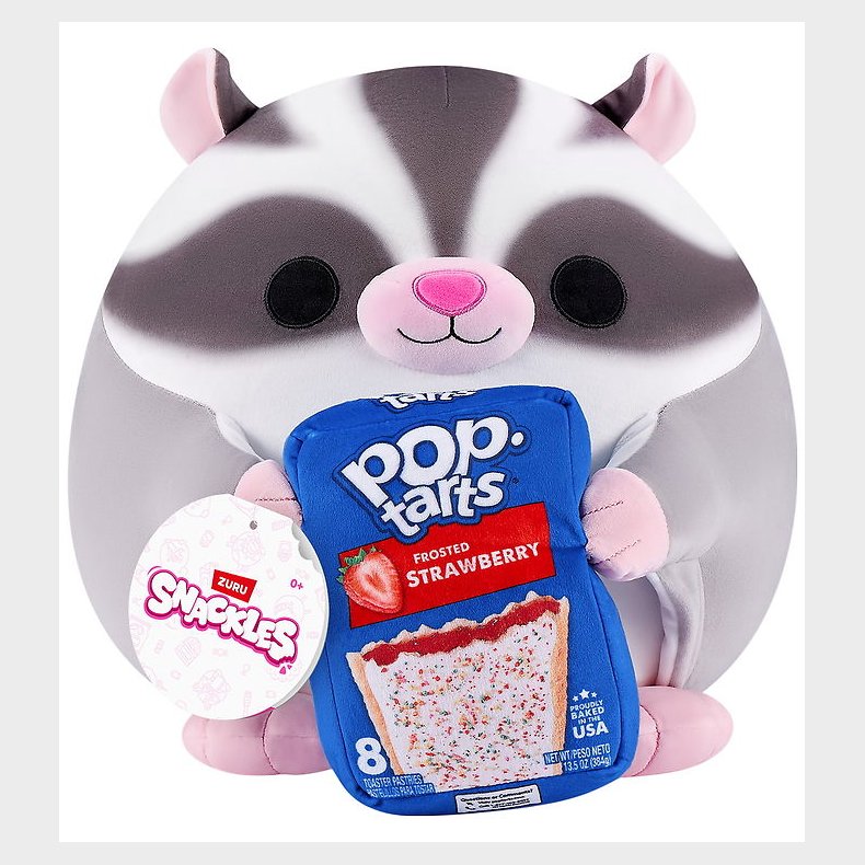 Snackles Bamse - 20 cm - Flyvepungegernet Marco m. Pop Tarts