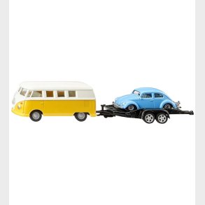 Siku Bil m. Trailer - 1:50 - VW T1 m. Trailer & VW Beetle - 2567