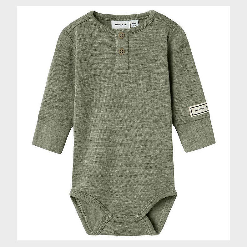 Name It Body l/ - Uld - NbmWyla - Dried Sage