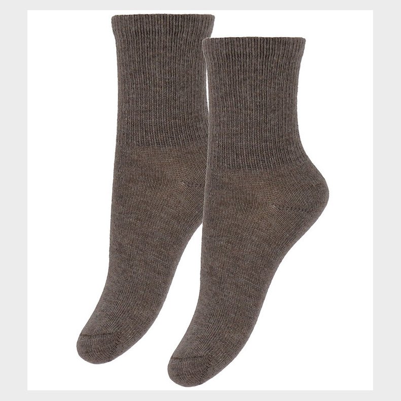 Minymo Str�mper - 2-pak - Chestnut Melange