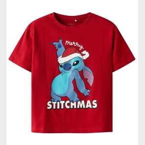 Name It T-shirt - NkfAkka - Stitch - Barbados Cherry