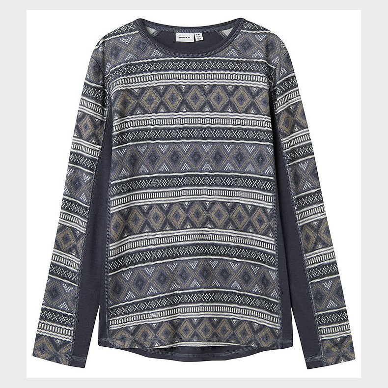 Name It Bluse - Uld - NkmWillto - Ombre Blue/ICELAND